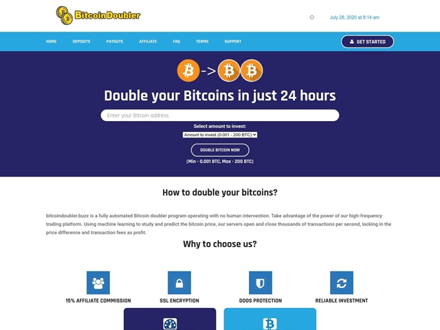 bitcoindoubler.buzz thumbnail