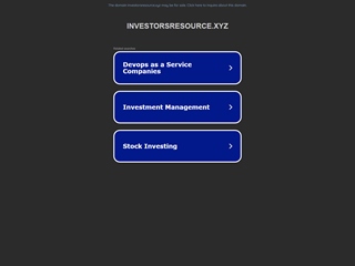 investorsresource.xyz thumbnail